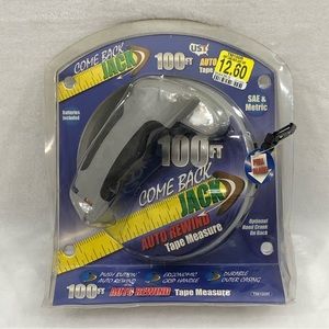 UST 100FT Come Back Jack Push Button Auto Rewind Tape Measure SAE &Metric TM100R